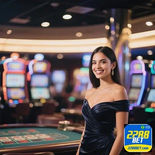 Imagem promocional do 2288bet com elementos de cassino, promovendo o site 2288bet para apostas e jogos de azar.